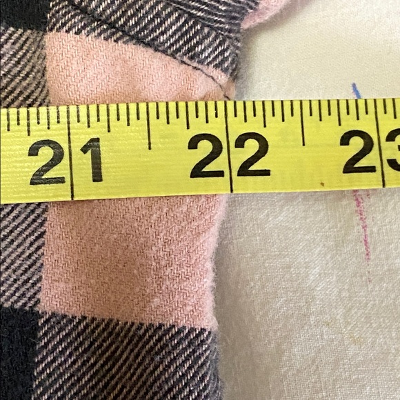 American Eagle Upcycled Flannel Led Zeppelin Patch Shirt Denim Pocket Large - Picture 12 of 13